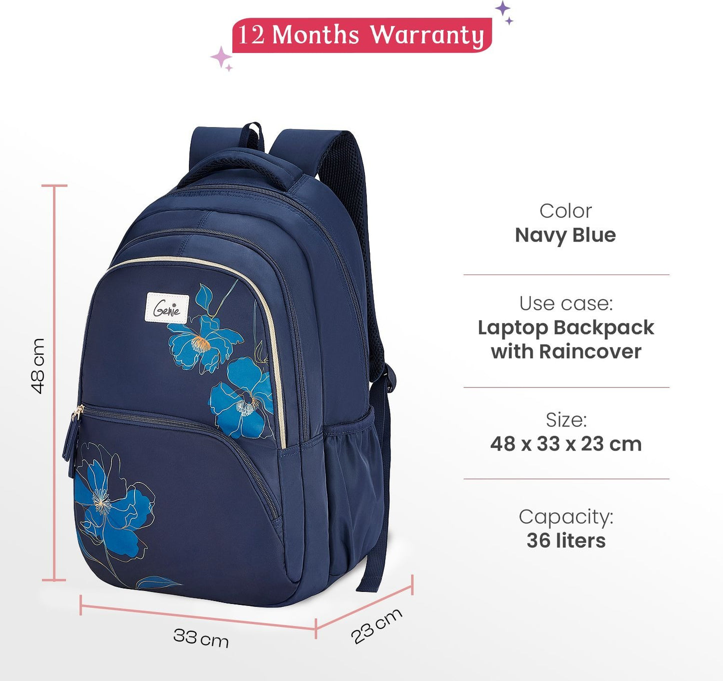 Large 36 L Laptop Backpack GLEAM (Blue)