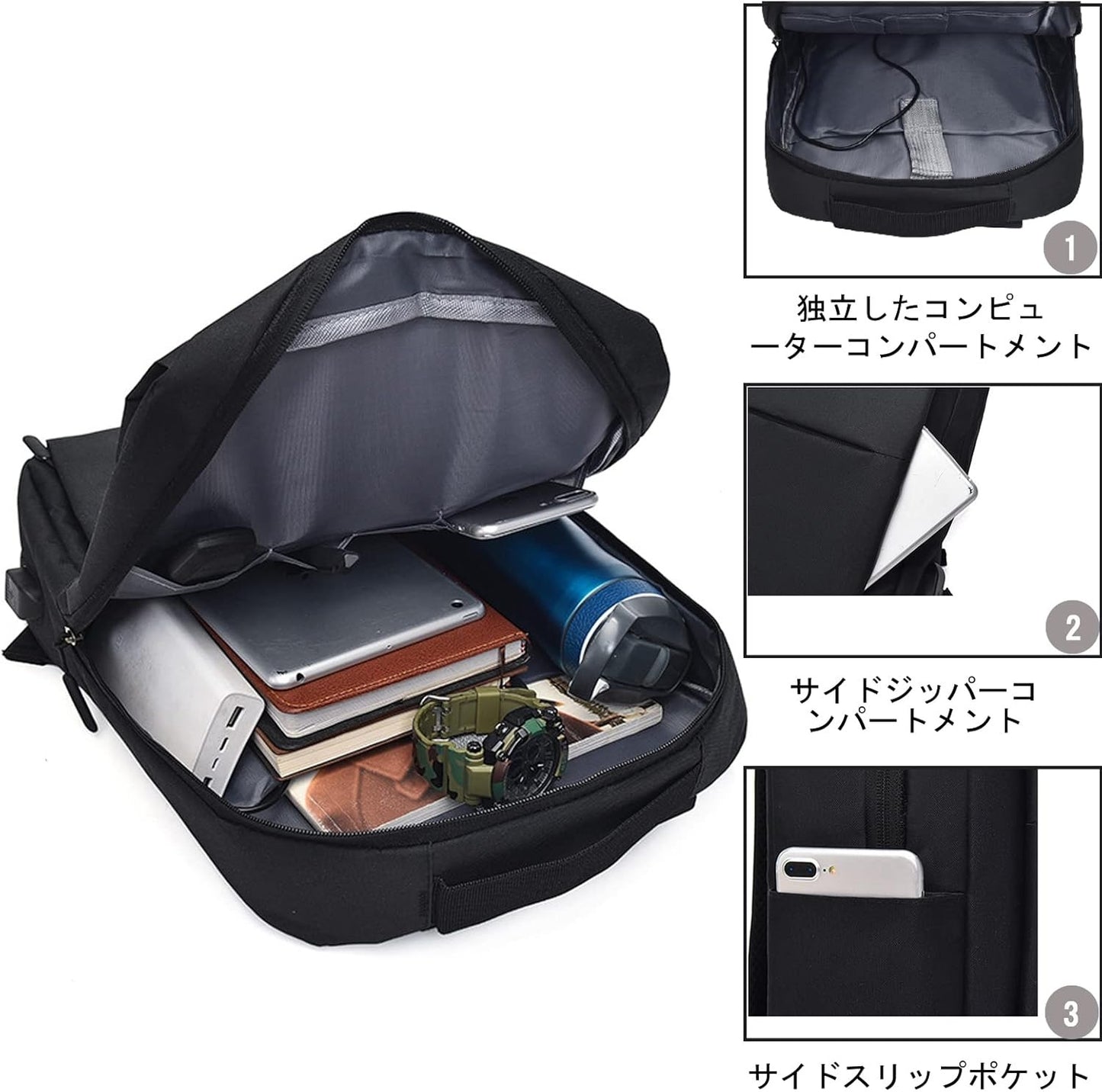 Office & Business Laptop Backpack with USB Charging Port – Fits 15.6" Laptop | Vivo Backpack