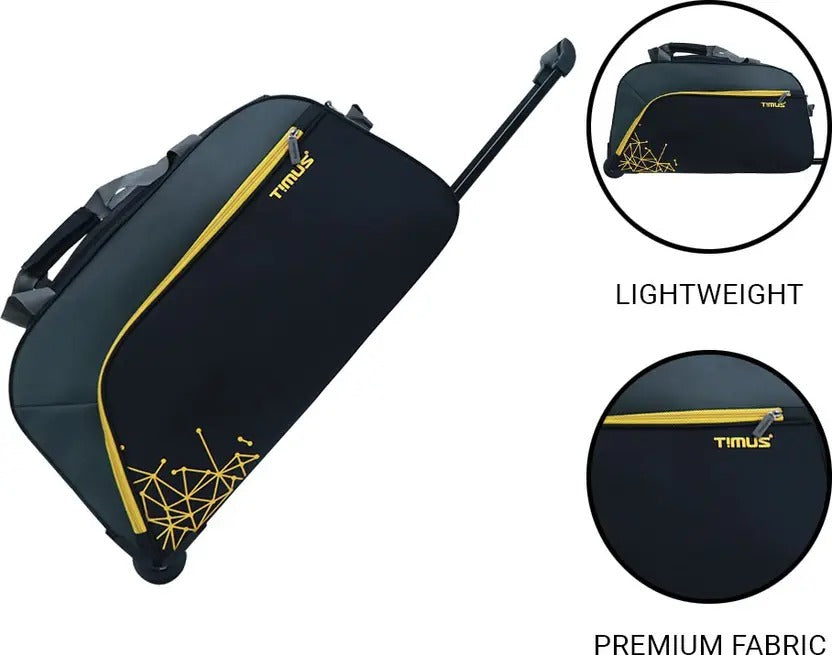 Timus Dynamite 65 cm 2-Wheel Travel Duffel Strolley Bag – Black Feature-Focused: