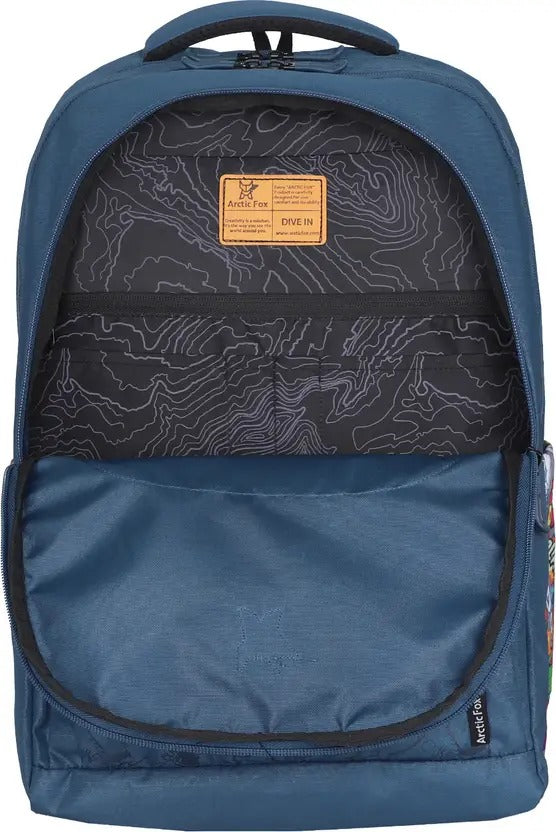 Arctic Fox Comic Dark Denim & Black Backpack