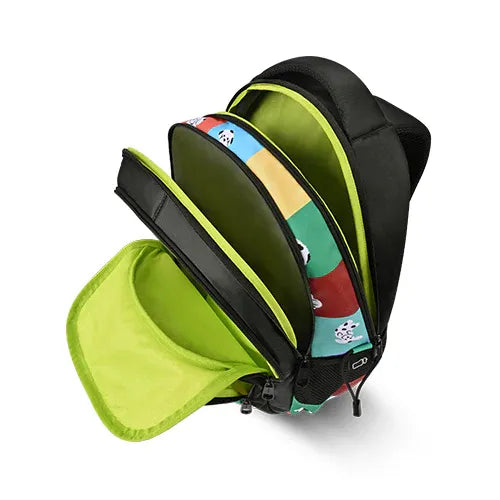 Gear Puffy 17" Backpack – Black-Green