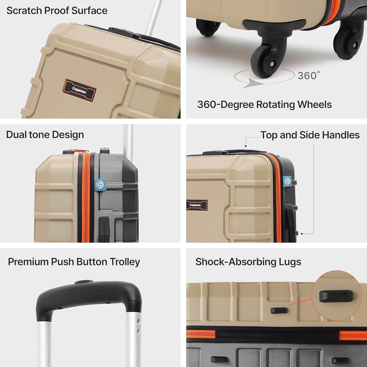 Uppercase Arbor Medium Sustainable Hardside Luggage