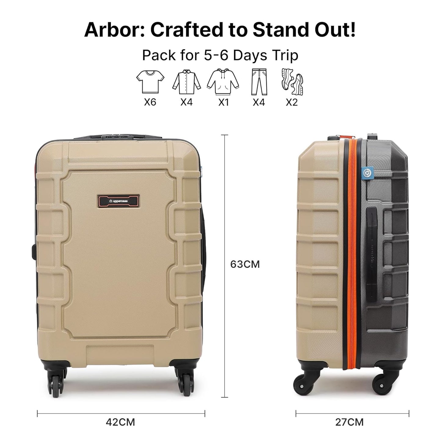 Uppercase Arbor Medium Sustainable Hardside Luggage