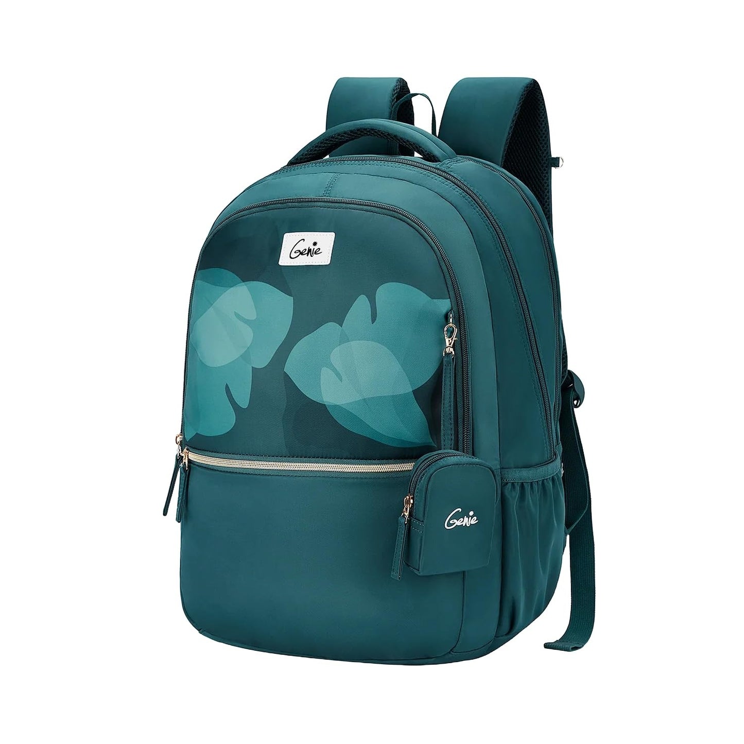 Genie ESTHER School Backpack for Girls |19 In-36 Ltr with Three Compartments, Side Pockets and Light Weight with Padded Shoulders