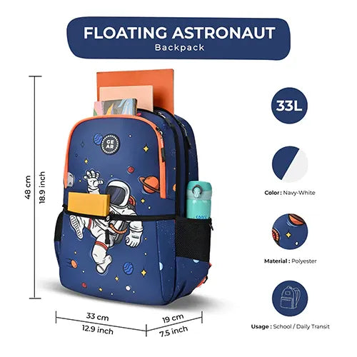 Floating Astronaut 19" Backpack