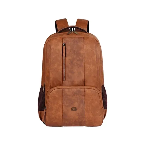 Gear Vault Faux Leather Laptop Backpack 30L