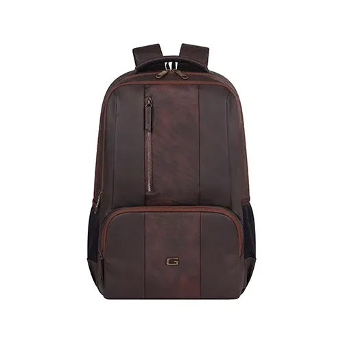 Gear Vault Faux Leather Laptop Backpack 30L