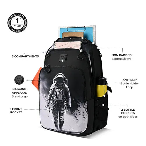 Gear Art Astronaut 19" Backpack – Black-White & Black-Grey
