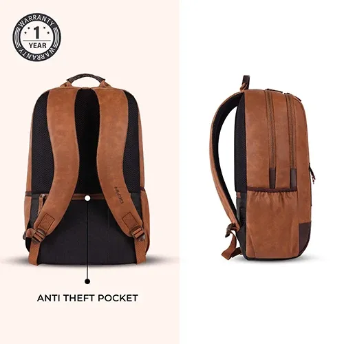 Gear Classic 2 faux leather laptop backpack 31L