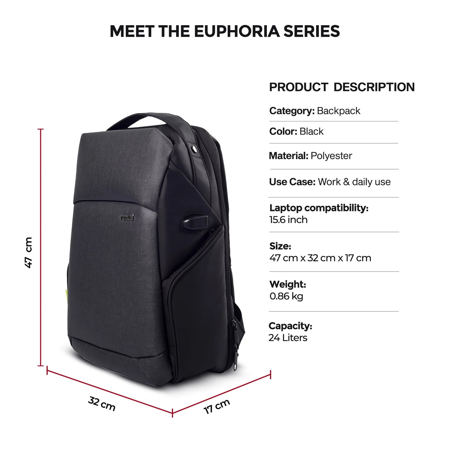 Timus Madrid Laptop Backpack For Men & Women
