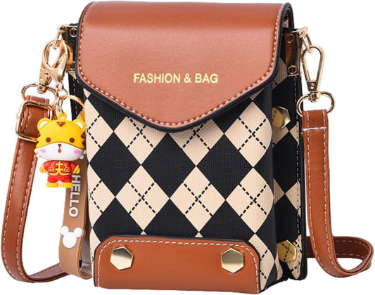Mini Crossbody Phone Sling Bag | PU Leather Mobile Purse for Women