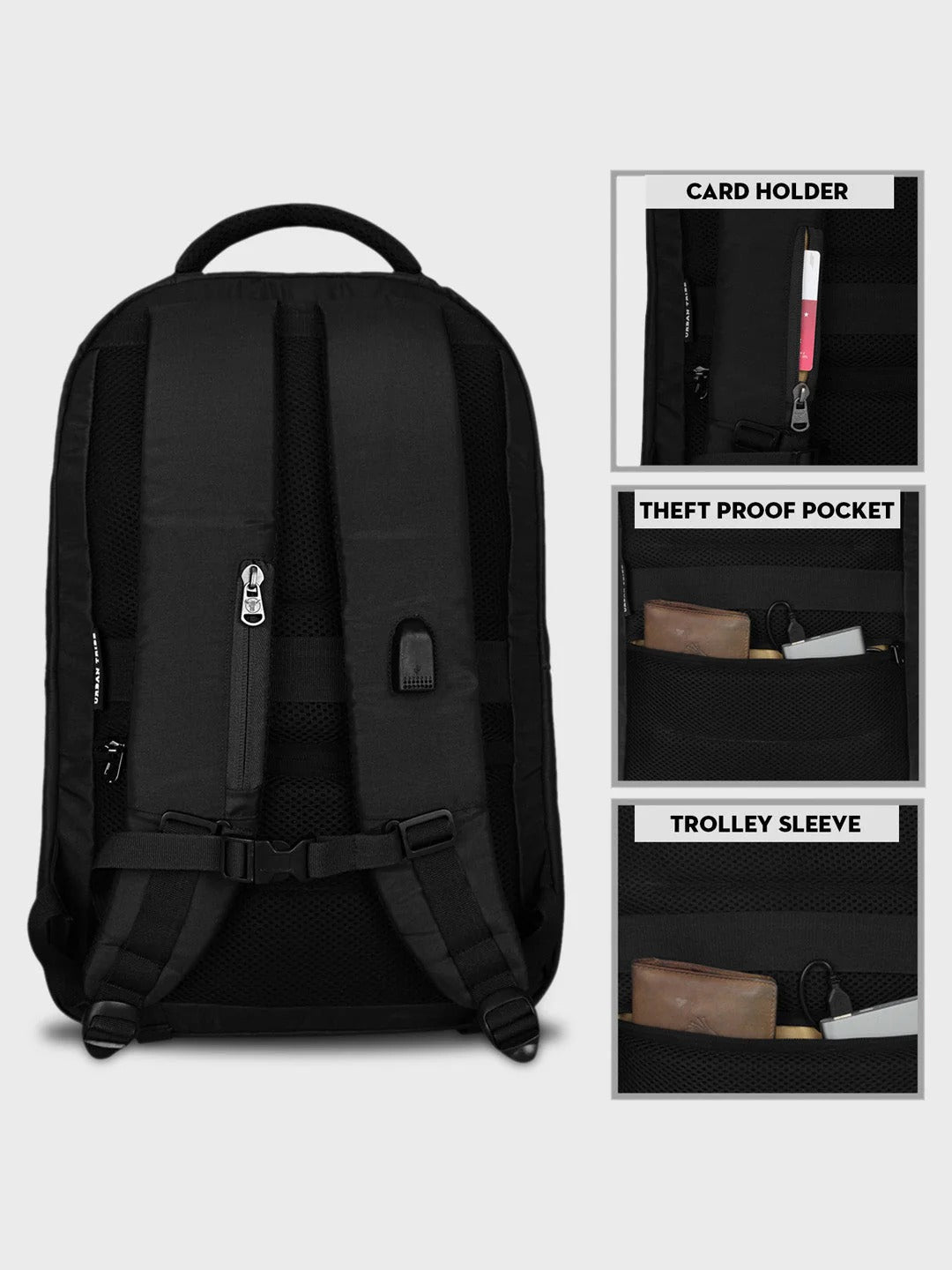 FitPack Pro by Urban Tribe – 35L Versatile Gym & Laptop Backpack for Men & Women