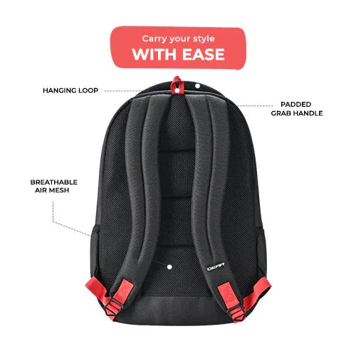 Gear Fiction 35L Casual Backpack with 3 Compartments, Laptop Sleeve & Bottle Holders