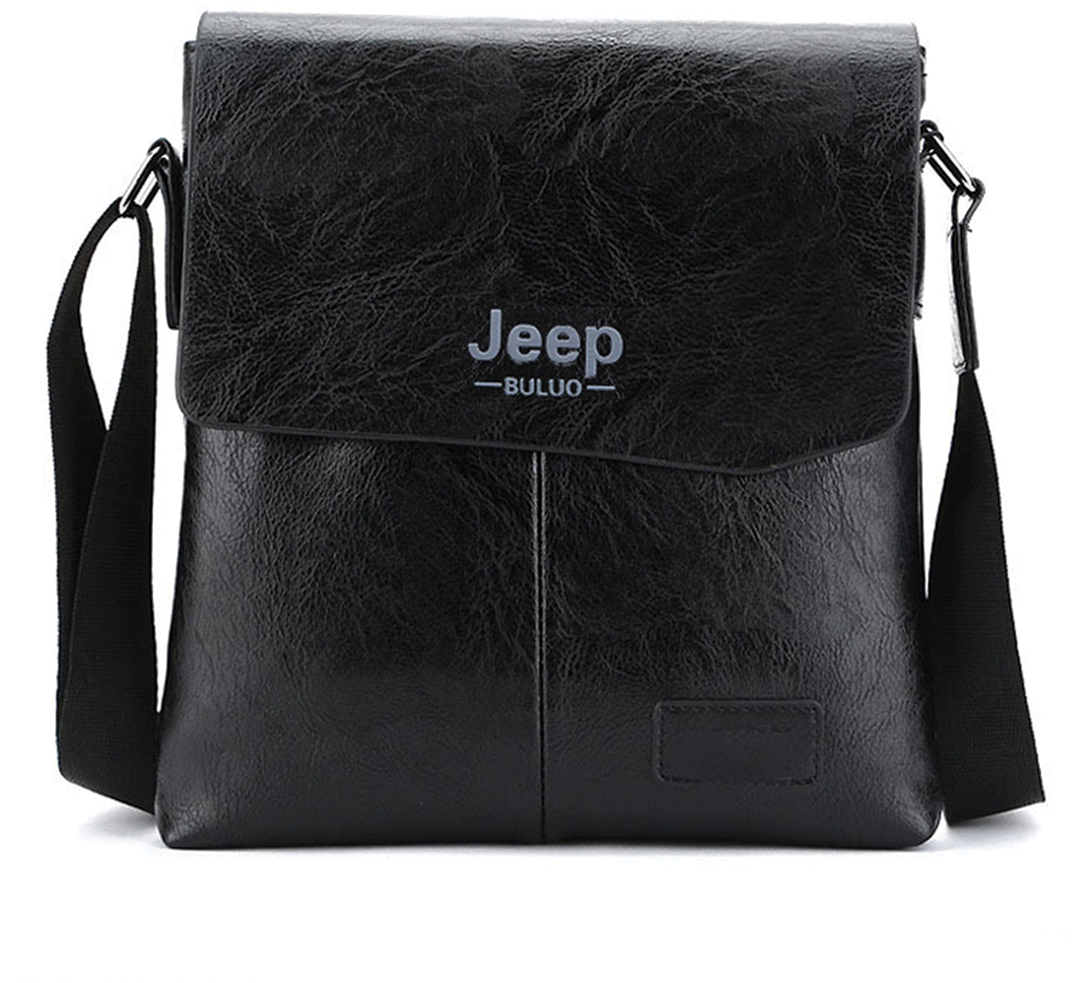 Jeep BULUO Man Leather Messenger Bag Male Cross Body Shoulder Business Bags For Men