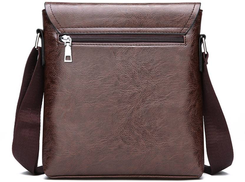 Jeep BULUO Man Leather Messenger Bag Male Cross Body Shoulder Business Bags For Men