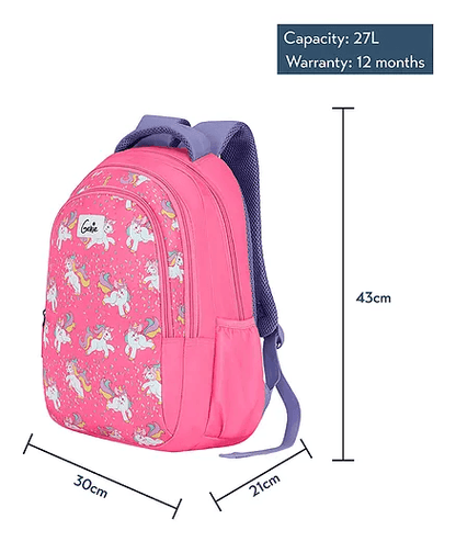 Genie Unicorn 17" Junior Backpack - Pink