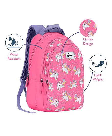 Genie Unicorn 17" Junior Backpack - Pink