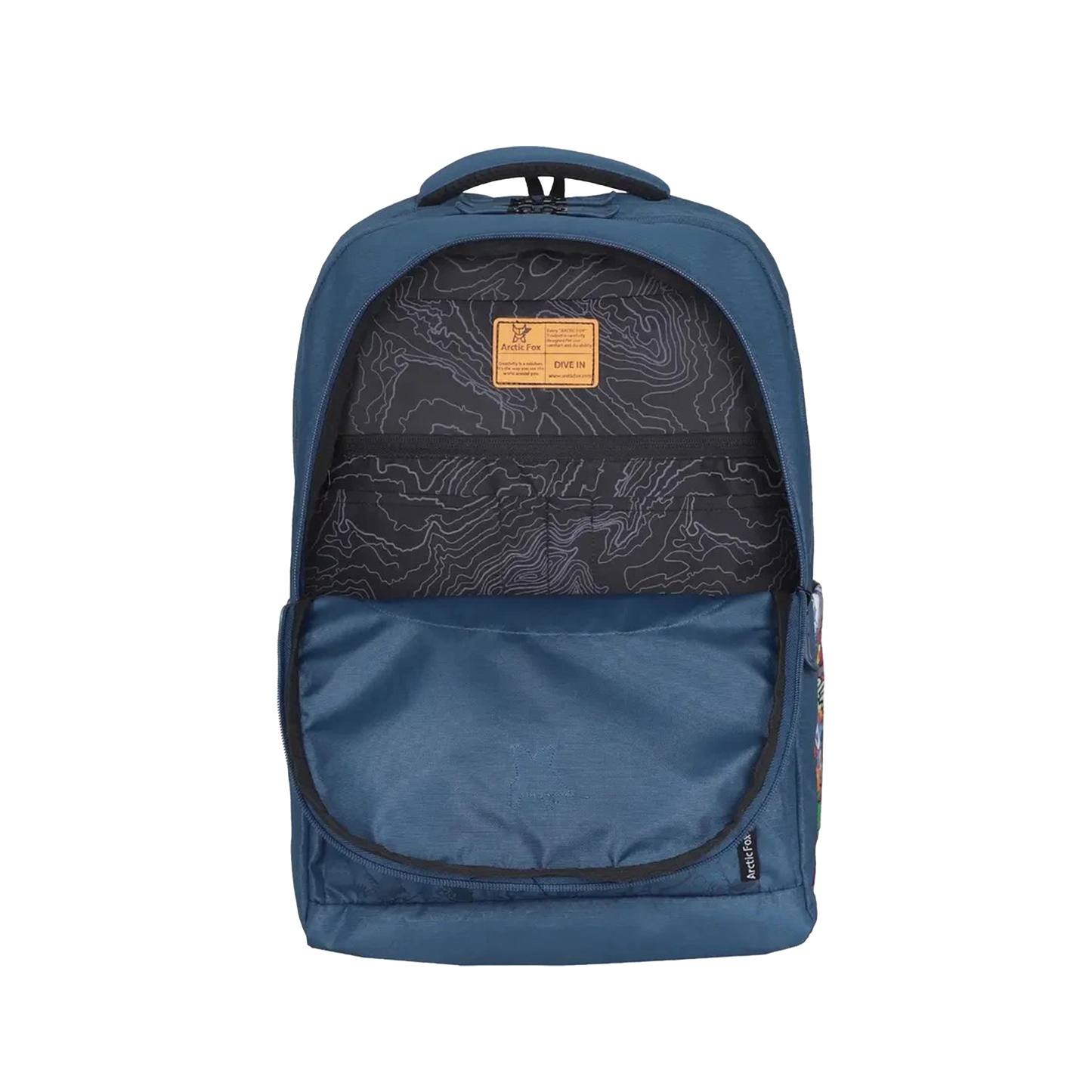 Arctic Fox Comic Dark Denim & Black Backpack