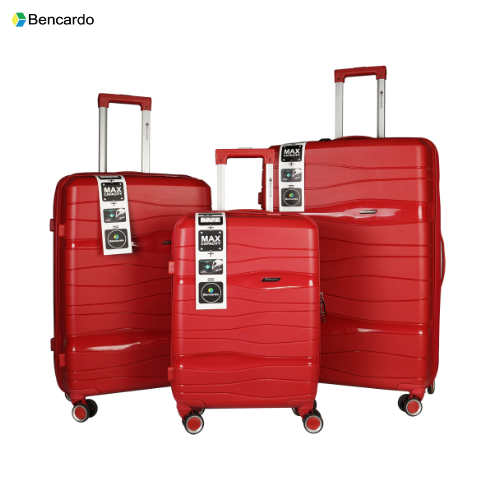 Bencardo SWISS 3Pc Hard-Shell Travel Luggage Set | Anti-Theft Zipper | Combination Lock