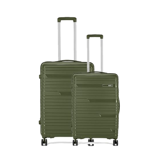 Matrix 2-Piece Trolley Luggage Set – Olive Green & Ocean Blue VIP