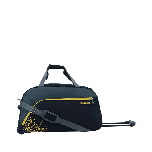 Timus Dynamite 65 cm 2-Wheel Travel Duffel Strolley Bag – Black  Feature-Focused: