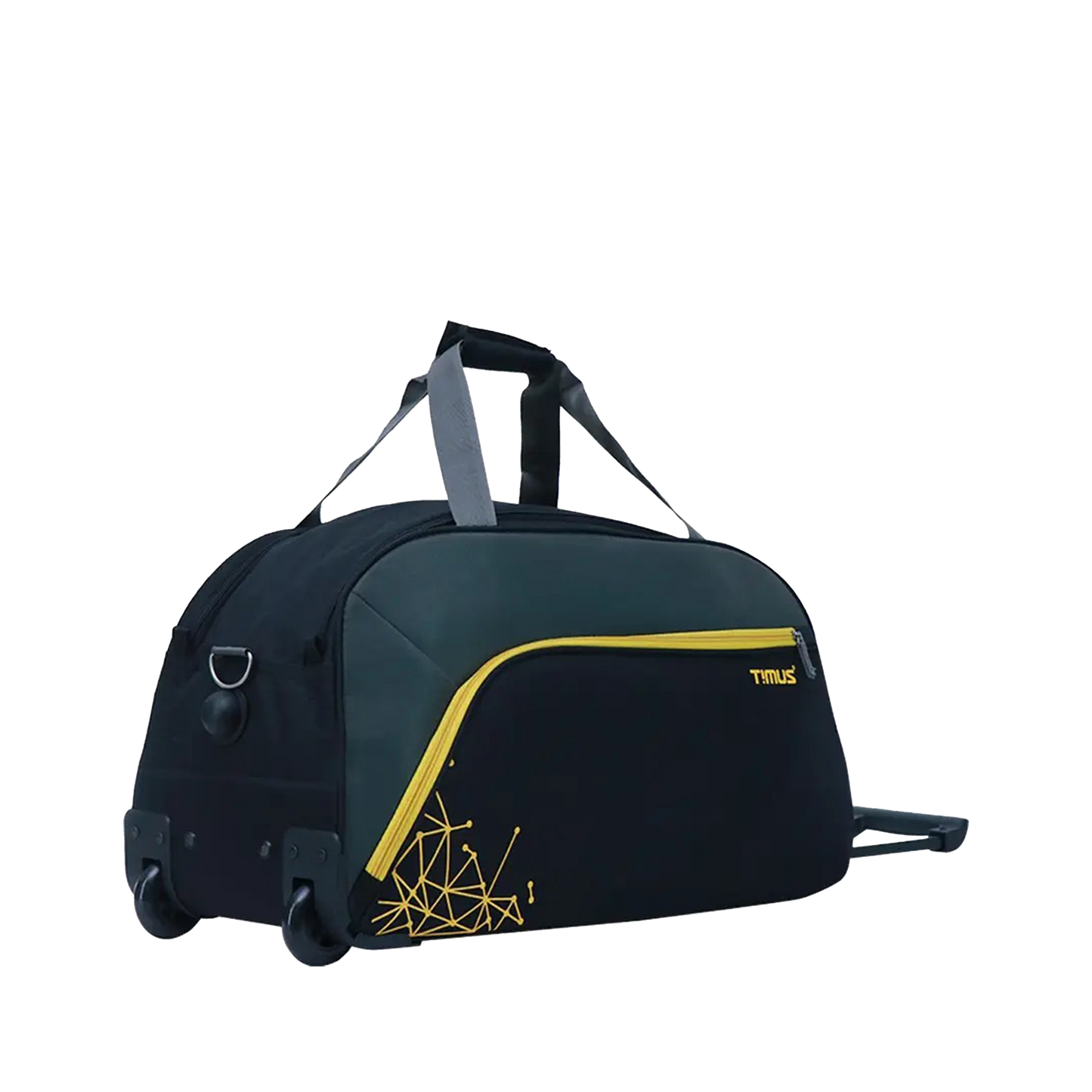 Timus Dynamite 65 cm 2-Wheel Travel Duffel Strolley Bag – Black  Feature-Focused: