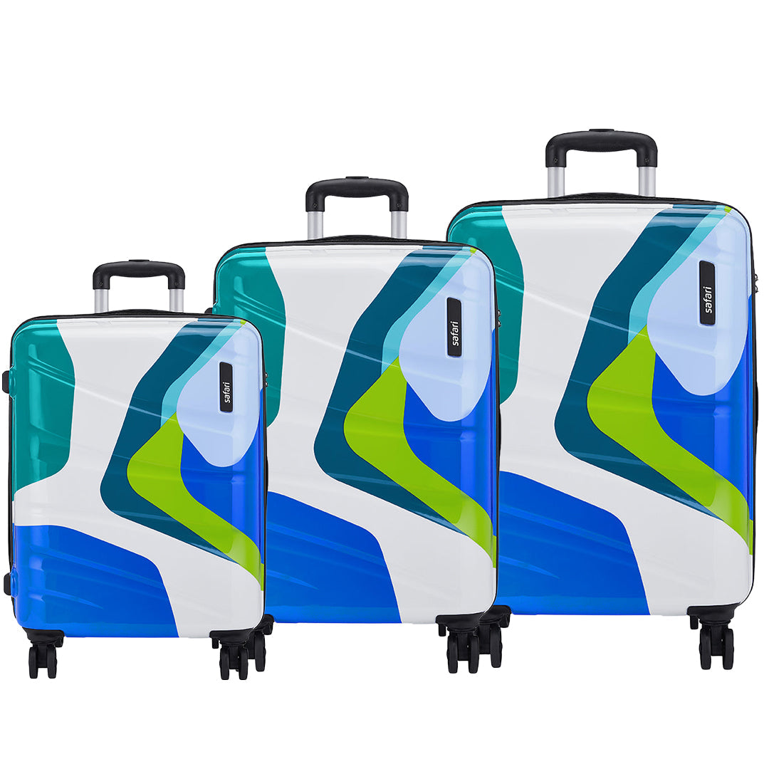 Chroma Plus Hard luggage with TSA, Dual Wheel and Detailed Interiors - Printed