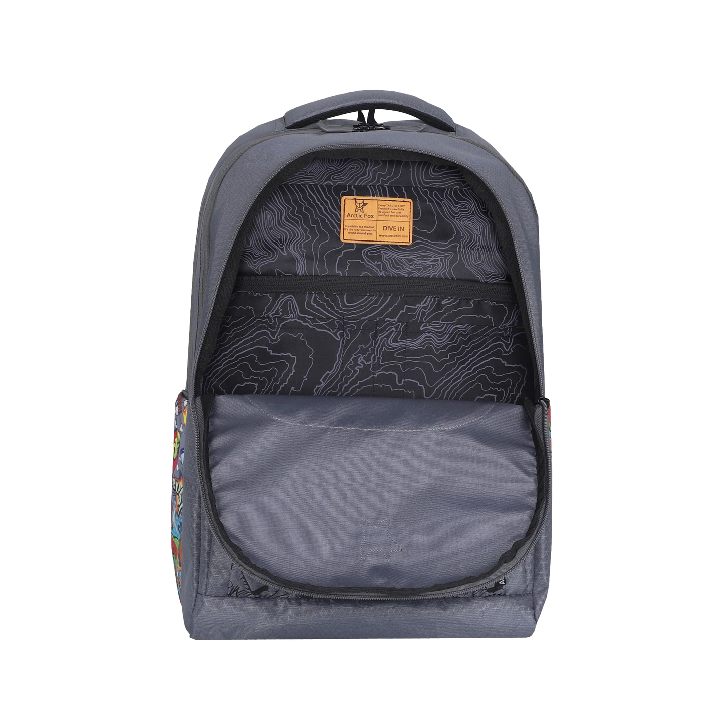 Arctic Fox Comic Dark Denim & Black Backpack