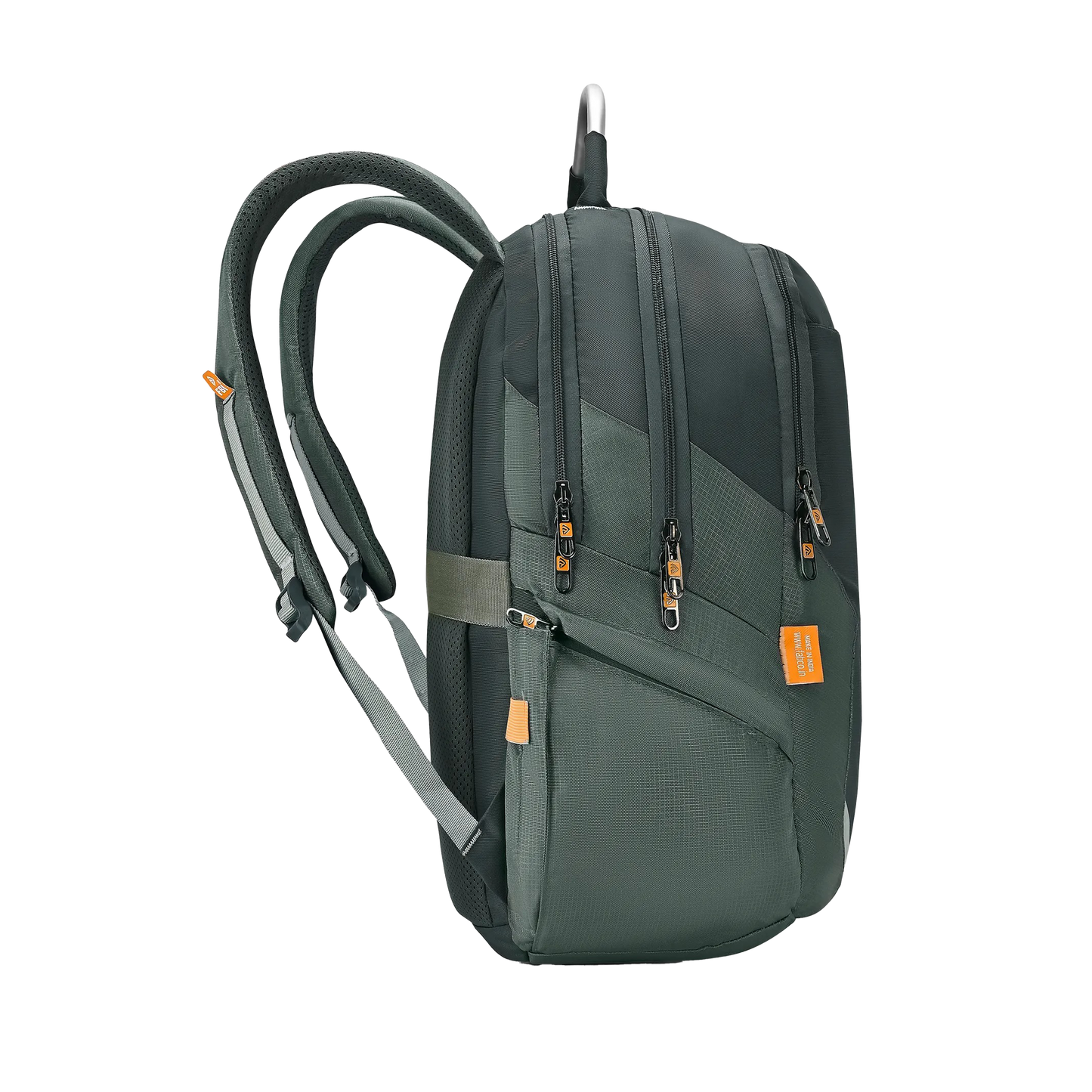 FABCO S-194-Backpack Bag 3 Compartment 3 Pockets Aluinium Handle Trolley Handle Strap With Velvet Cover Laptop Compartment