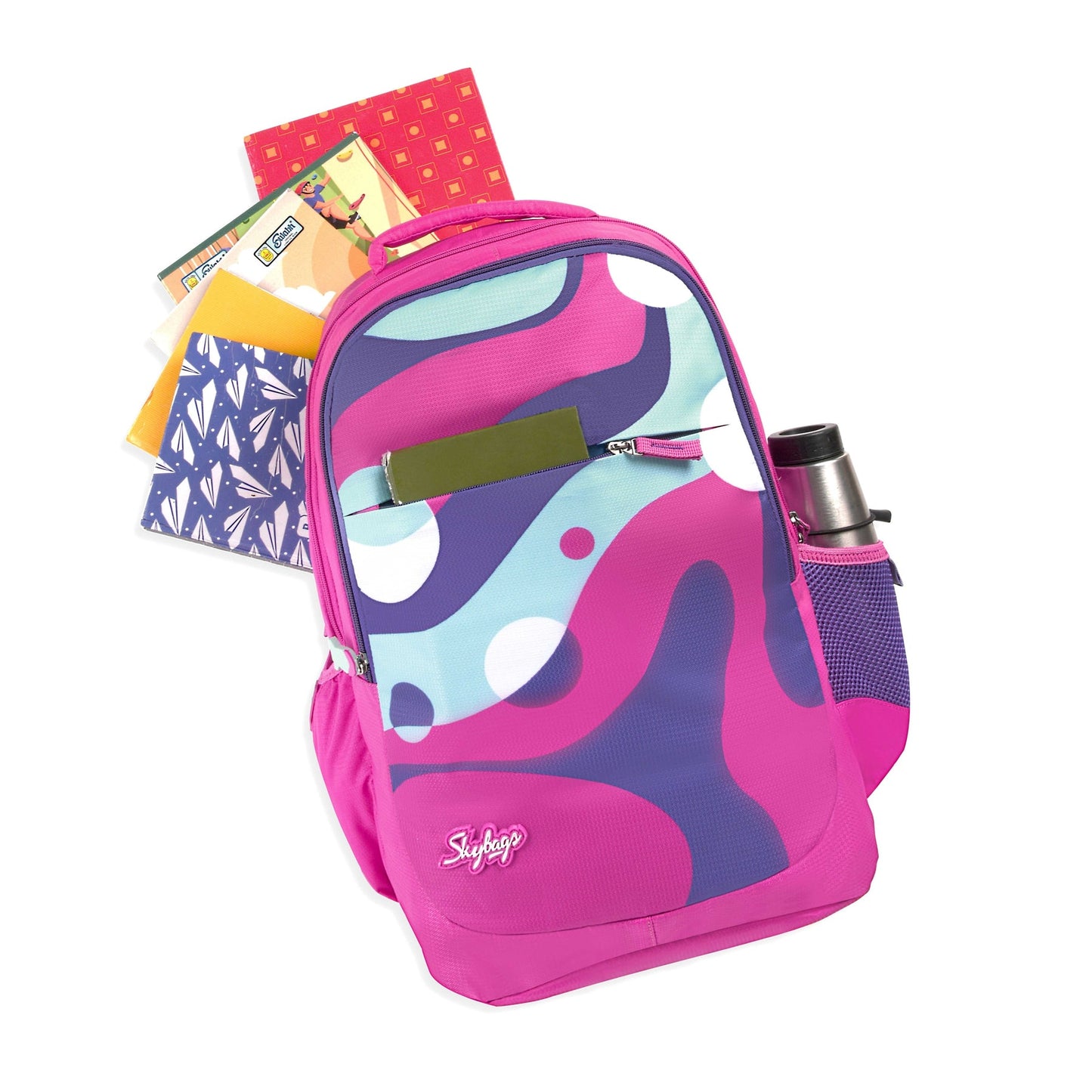 Skybags Squad 03 School Backpack Pink