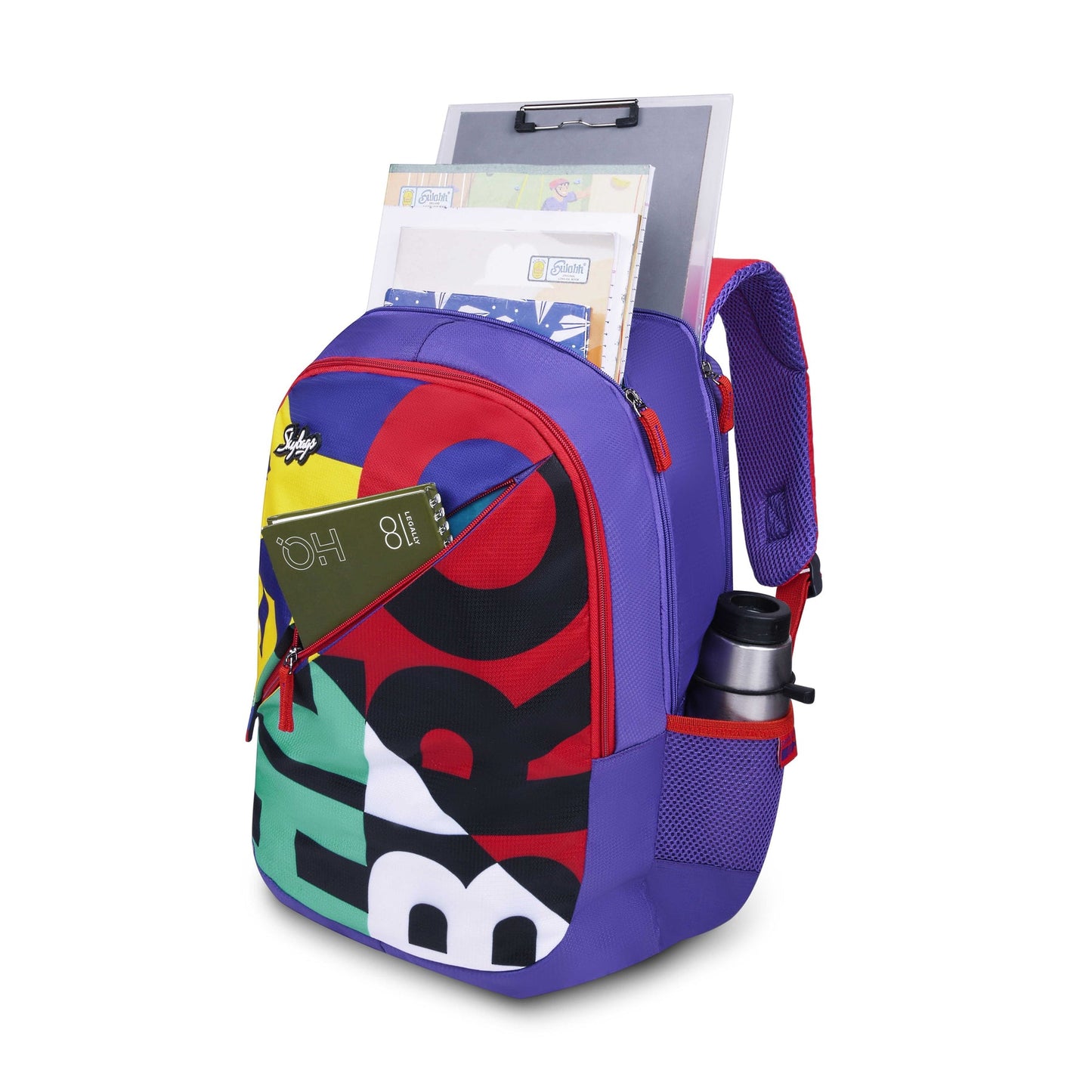 Skybags Squad 01 School Backpack Purple