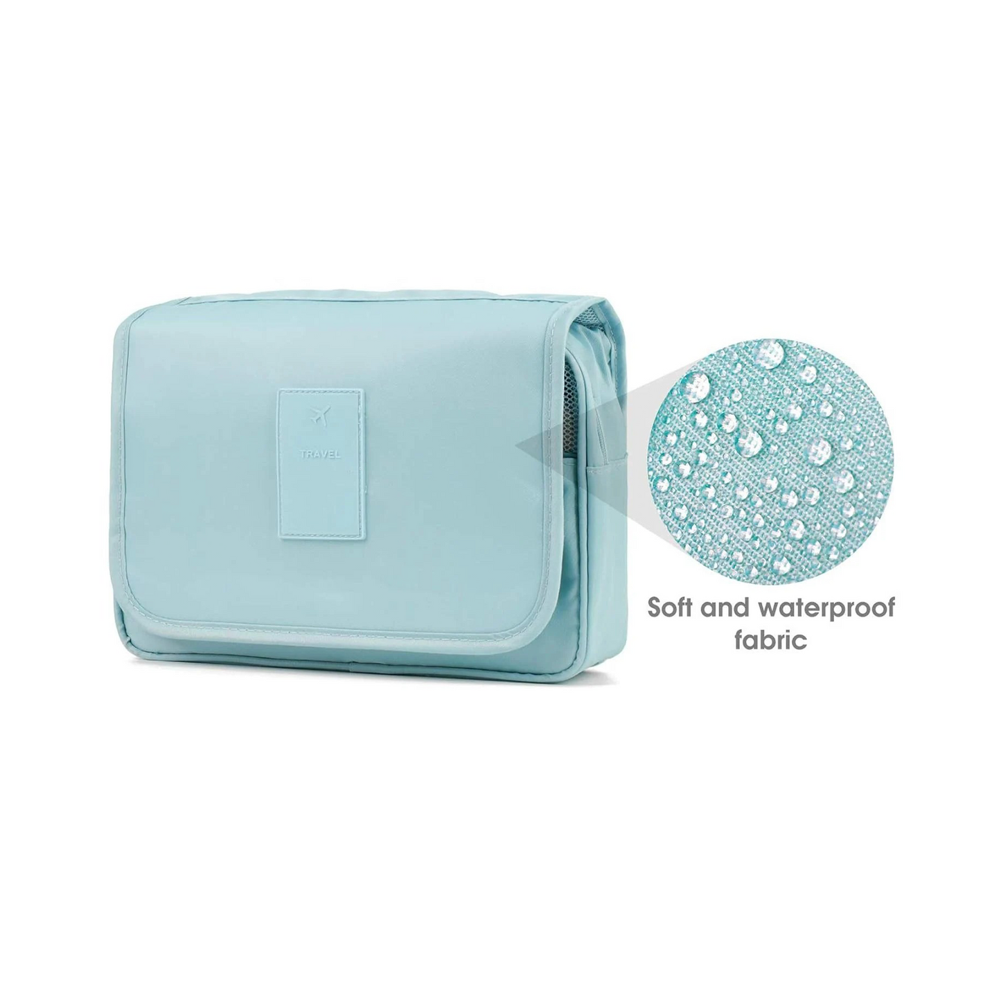 Travel Hanging Toiletry Bag – Large Capacity Waterproof Cosmetic &amp; Shower Organizer