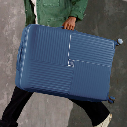 Nasher Miles Medium Suitcase (65 cm) 8 Wheels - Singapore Hard-Sided Polypropylene Medium Luggage Navy Blue 65cm Trolley Bag - Navy Blue