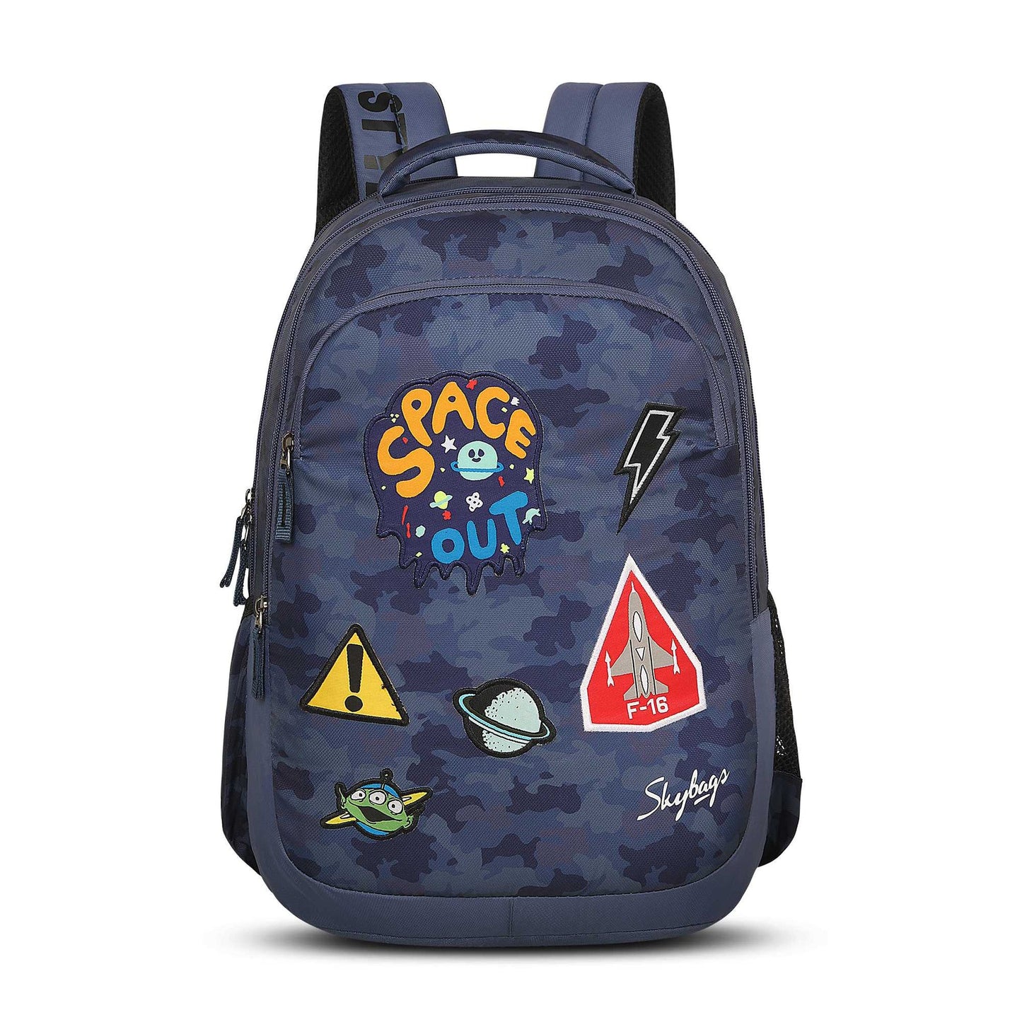 Skybags Squad 09 School Backpack Camo