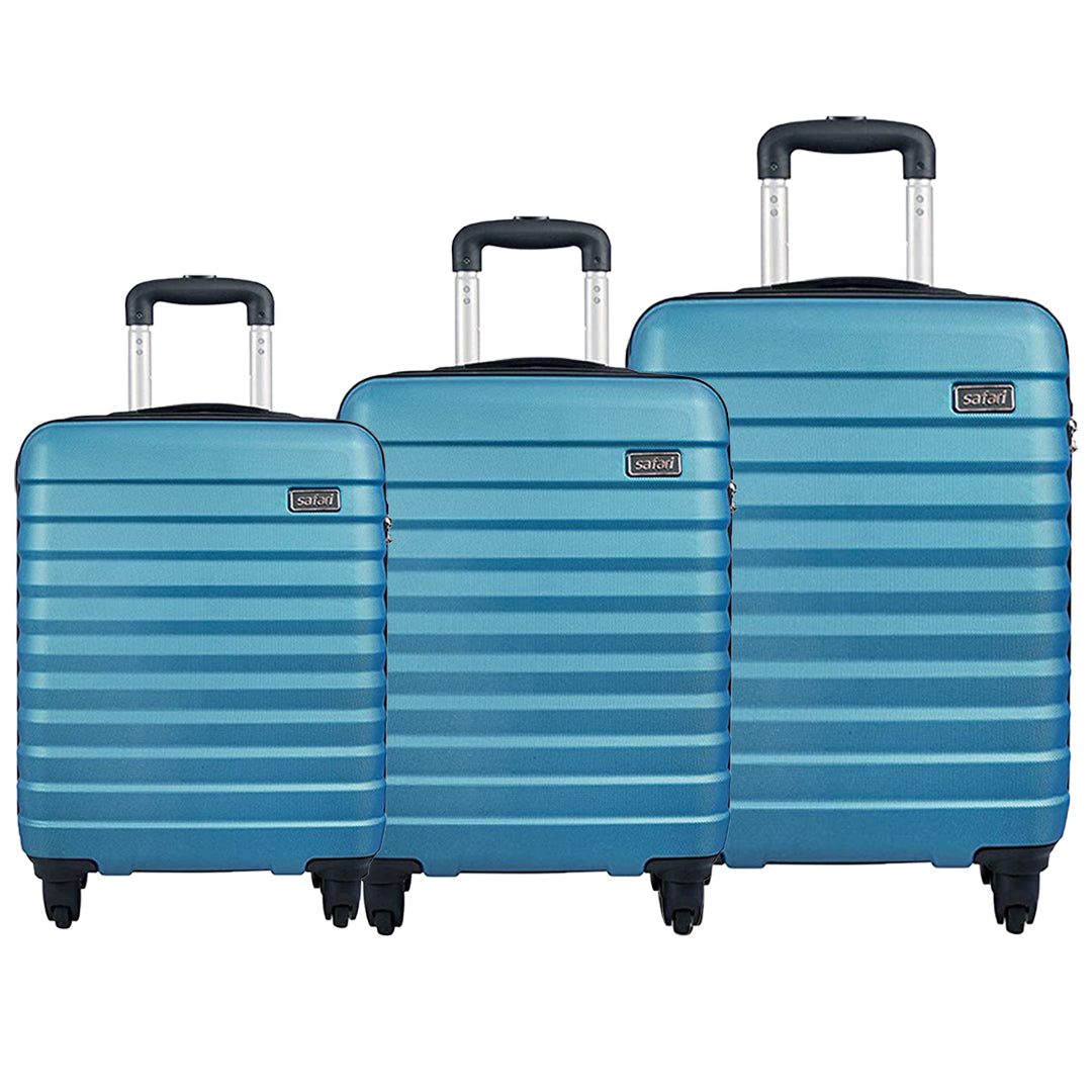 Safari Sonic 55cms Anti Scratch Polycarbonate Hardsided Cabin Luggage (Blue, 55)