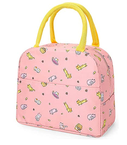 Insulated Lunch Bag | Lunch Bag for Kids,Student,Adult | Tiffin Bag | Insulated Stylish Polyester Lunch,Tiffin Bags | Bag for Picnic | Portable and Reusable Lunch Bag