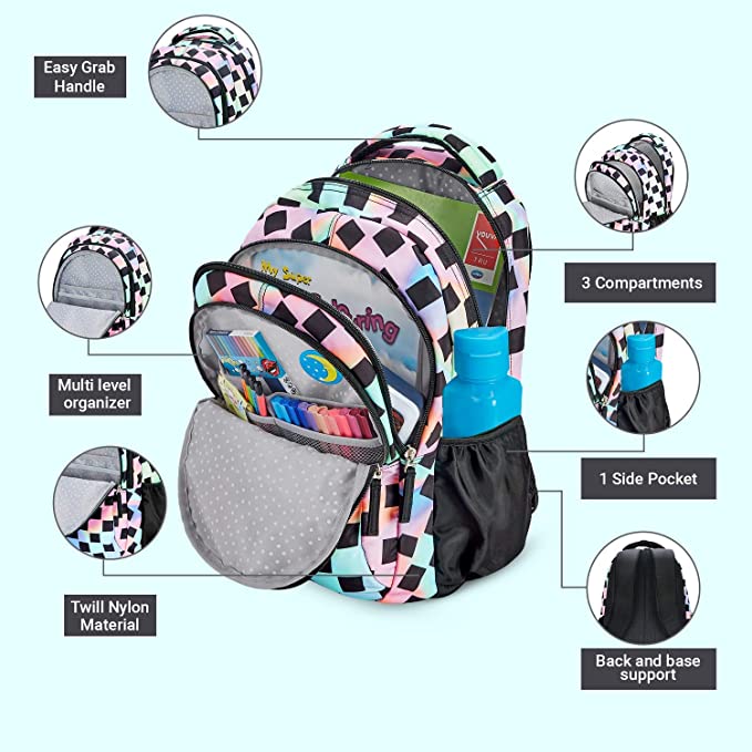 Genie Iridescence 17" School Backpack - Multicolor