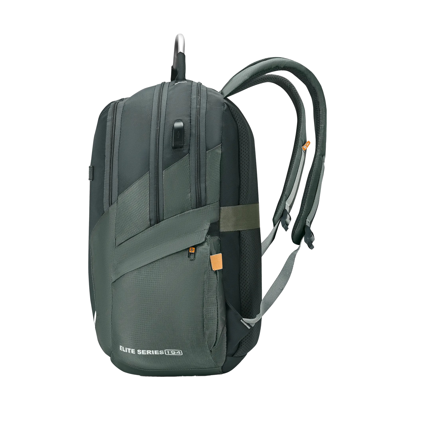 FABCO S-194-Backpack Bag 3 Compartment 3 Pockets Aluinium Handle Trolley Handle Strap With Velvet Cover Laptop Compartment