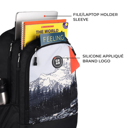 Gear Alpine 39L Large Water Resistant School Bag ||  Stylish, Lightweight & Spacious for Everyday Use