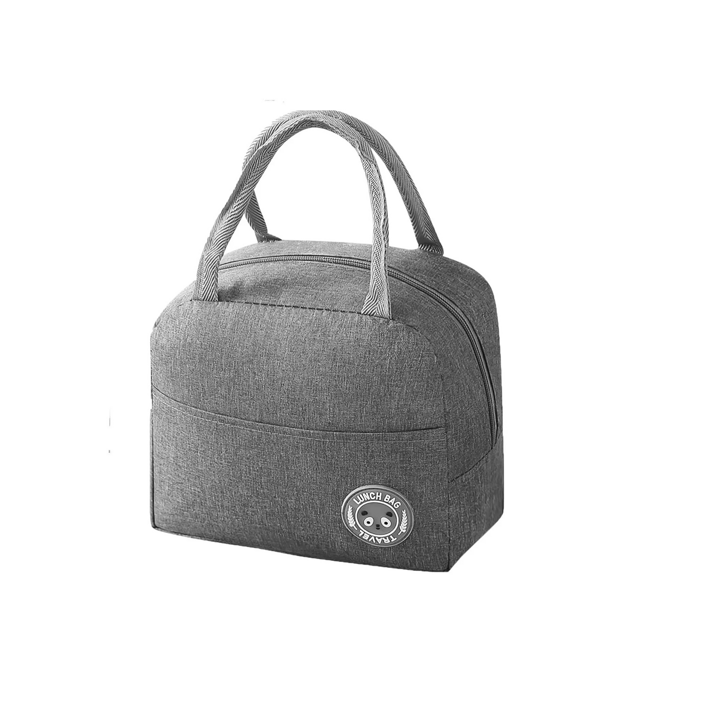Insulated Lunch Bag for Women Men, Small Portable Reusable Lunch Cooler Tote Bag, Leakproof Thermal Lunch Box for Work, School, Office, Travel (Gray)