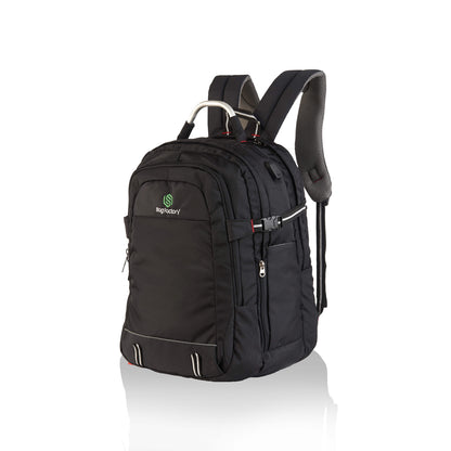 BAG FACTORY Casual Water Resistant Backpack 02 with USB Charging Port 38 Ltrs