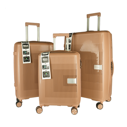 Bencardo Lotus Hard-Shell Travel Luggage Set (20/24/28) | Elegant & Durable