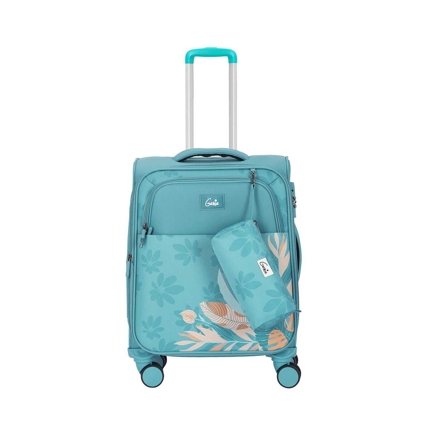 Genie Bloom Soft Luggage Set of 3 Pcs - Teal