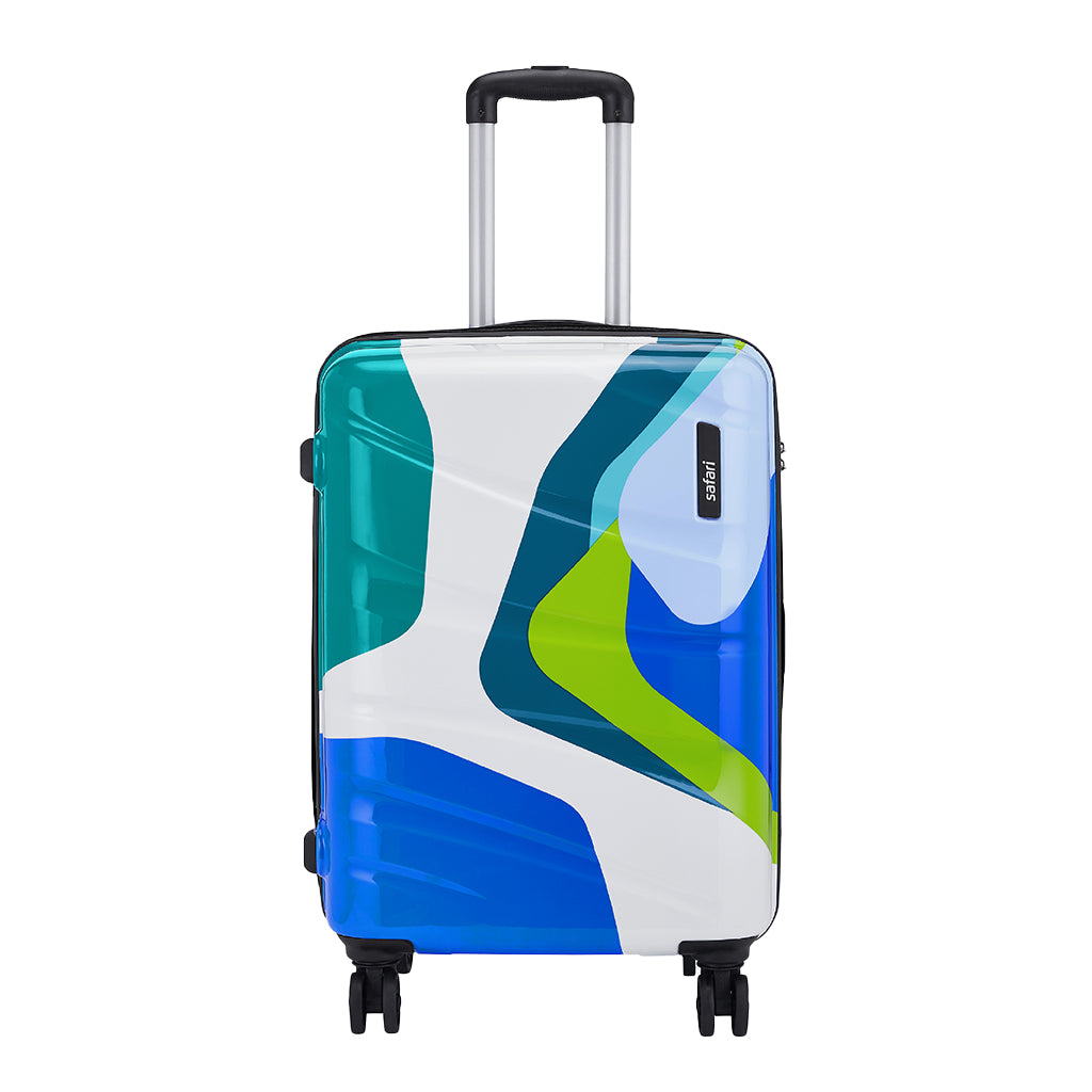 Chroma Plus Hard luggage with TSA, Dual Wheel and Detailed Interiors - Printed