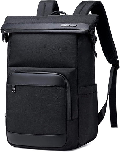 Arctic Hunter Backpack for Men 17L Stylish Laptop Backpack with 15.6" Shockproof Laptop Pocket Premium Backpack for Office Daily Use Water-resistant Polyester College Backpack,B00684-Black