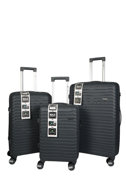 Bencardo Waves Hard-Shell 3Pc Travel Luggage Set | Durable, Stylish & Secure