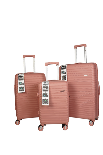 Bencardo Waves Hard-Shell 3Pc Travel Luggage Set | Durable, Stylish & Secure