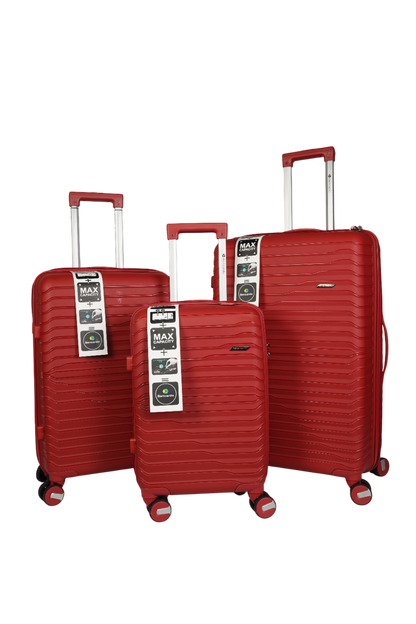 Bencardo Waves Hard-Shell 3Pc Travel Luggage Set | Durable, Stylish & Secure
