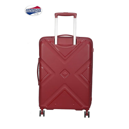 American Tourister KrossPlus Polycarbonate Hardsided Luggage- Black