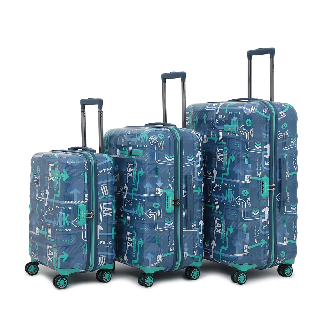 Uppercase JFK Eco Hard Shell Luggage Trolley, Suitcase for Men and Women